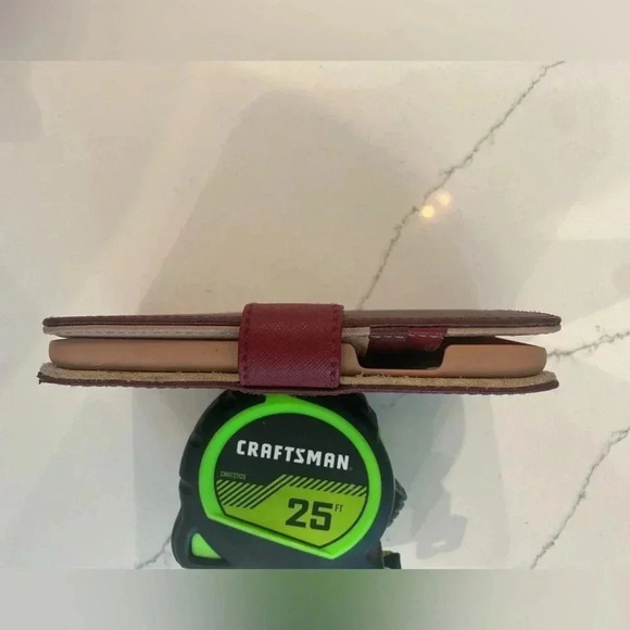 Michael Kors Phone Case/Wallet. Magnet snap close. 6” tall x 3.5” wide. Oxblood. - Picture 5 of 9